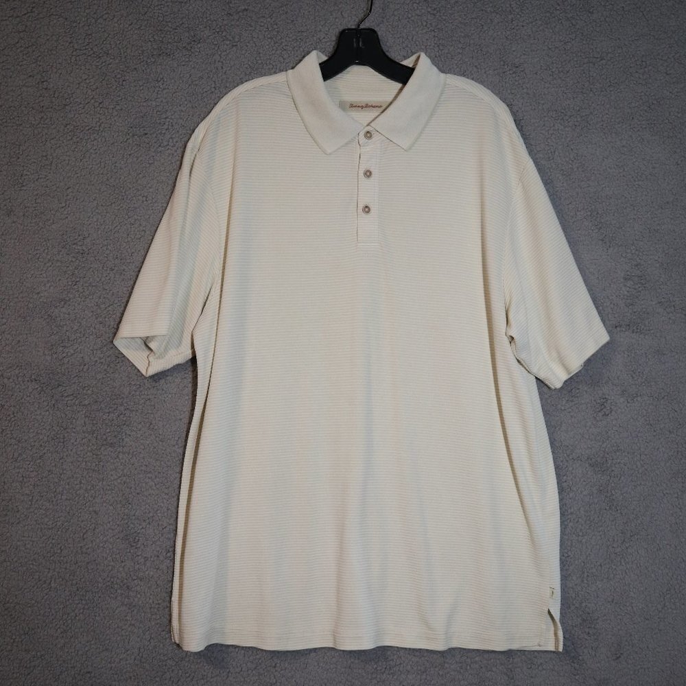 Men's White Polo Shirt Size XL/TG